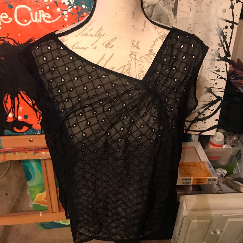 Medium asymmetrical sheer Forever 21 top size medium